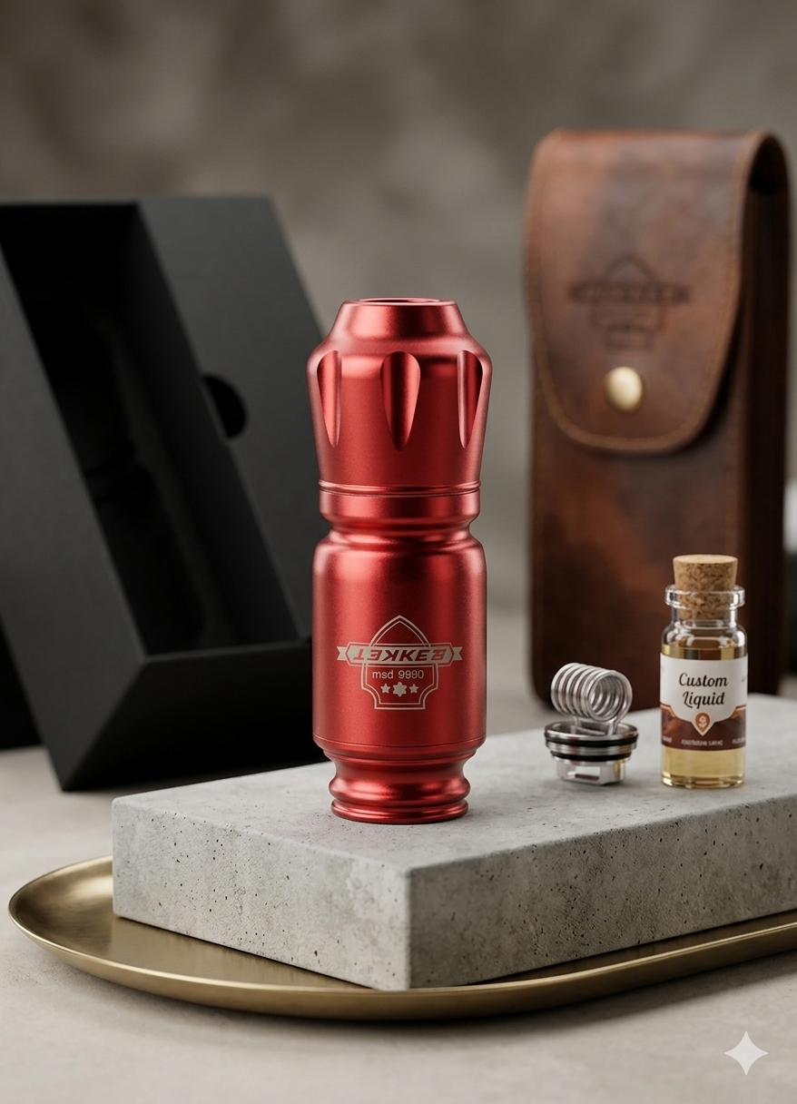 دستگاه تاتو پن مینی راکت (Rocket Red) – مدل Max 8V