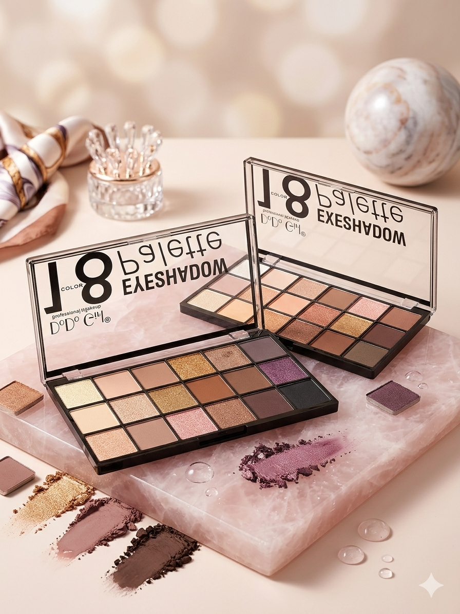 پالت سایه چشم ۱۸ رنگ دودو گرل (DoDo Girl) مدل 18 Palette