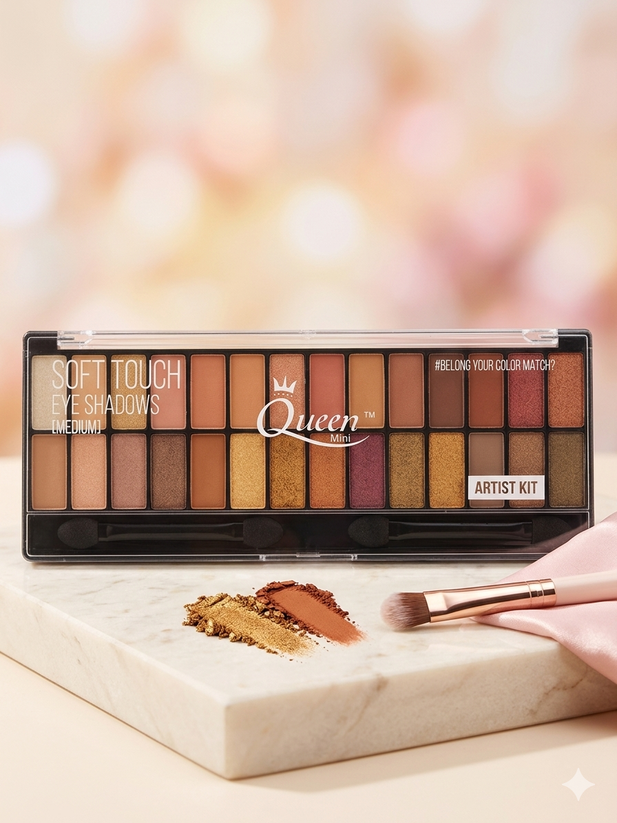 پالت سایه چشم ۲۸ رنگ کویین مینی (Queen Mini) مدل Artist Kit