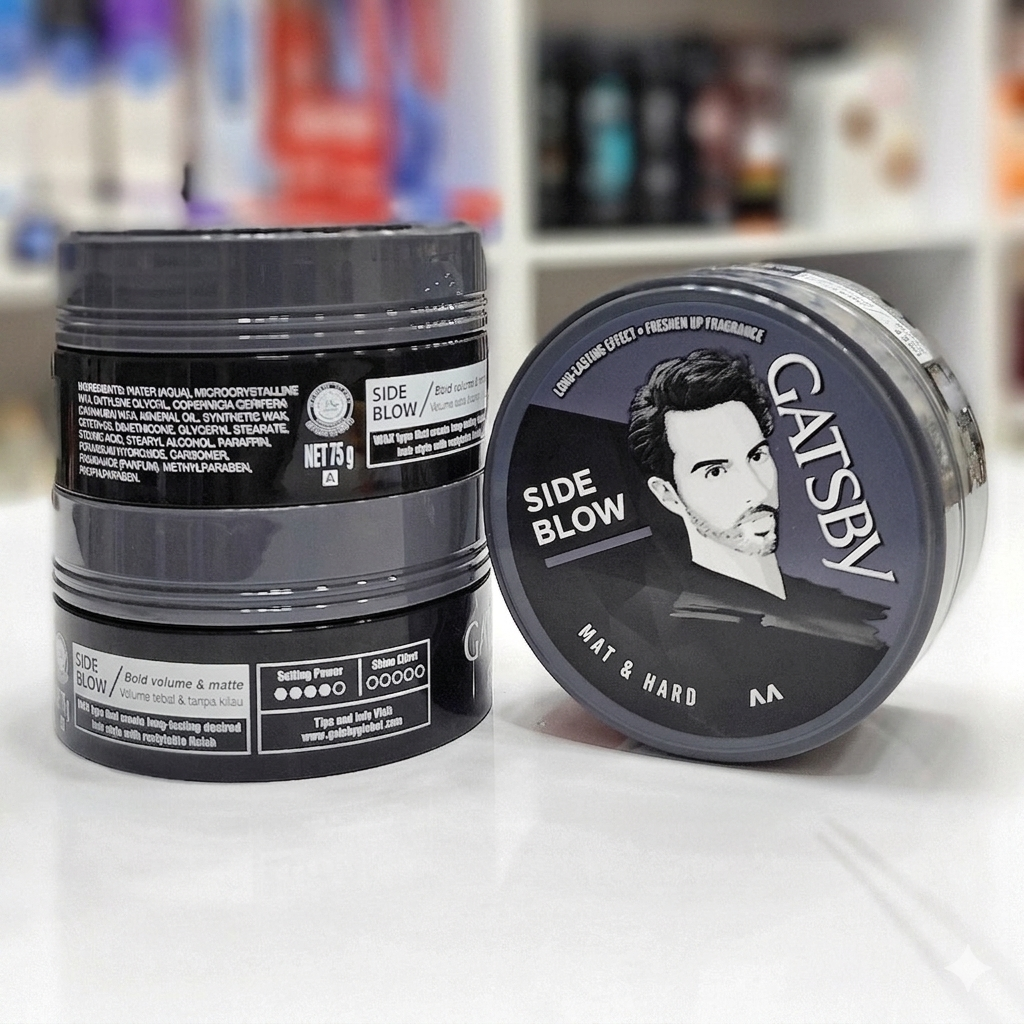 واکس موی گتسبی (Gatsby Styling Wax) مدل Side Blow (سری Mat & Hard)