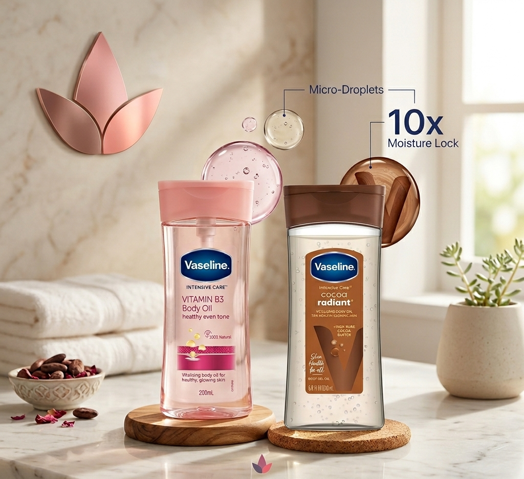 ژل روغن بدن وازلین مدل Vaseline Body Gel Oil حجم 200 میلی لیتر