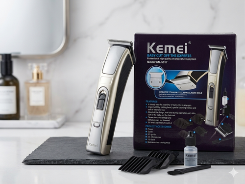 ماشین اصلاح و خطزن حرفهای کیمی مدل KM-5017 (Kemei) – سری ایمن Baby Cut
