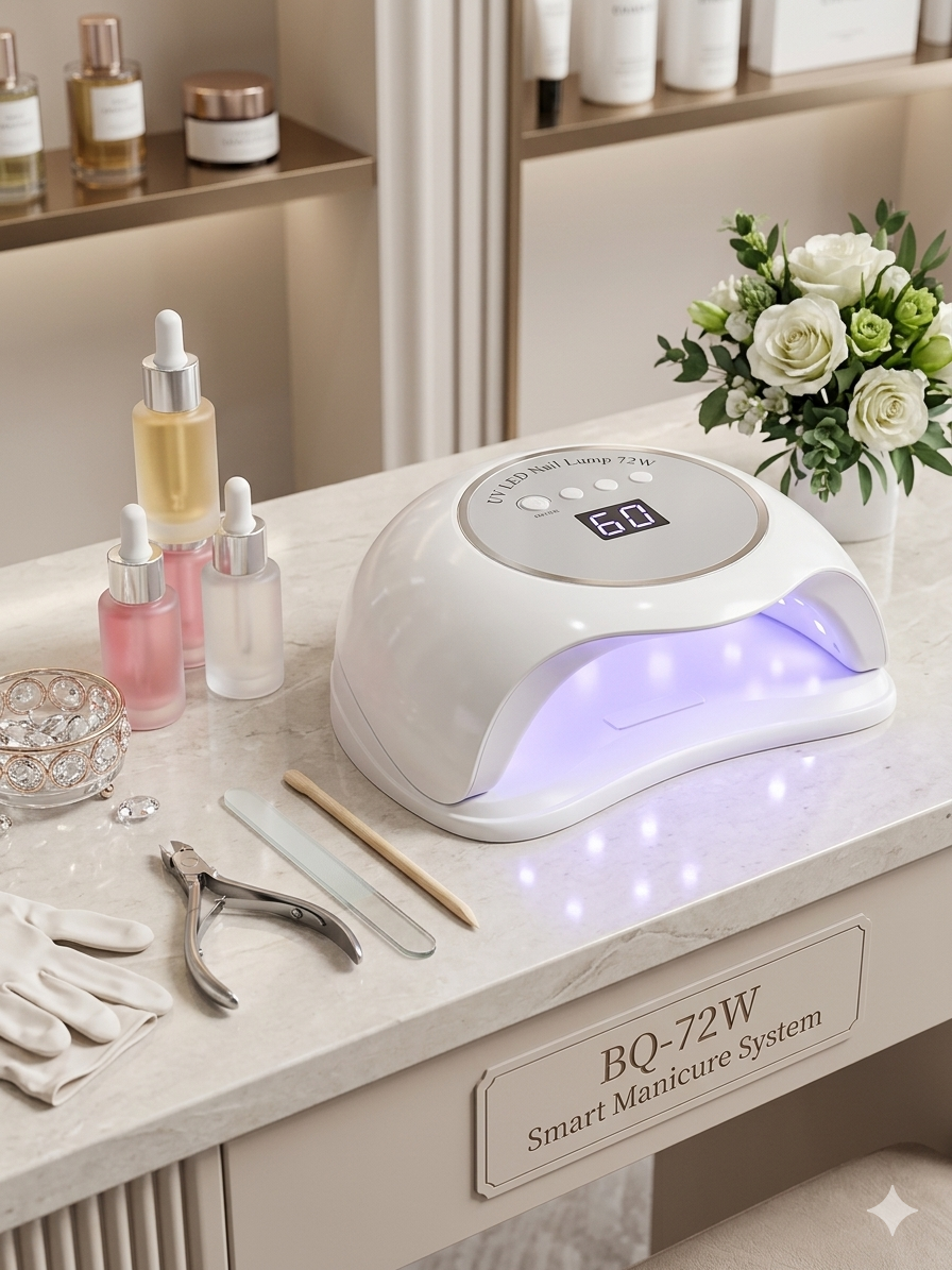 دستگاه UV/LED ناخن مدل BQ-72W – سیستم هوشمند مانیکور