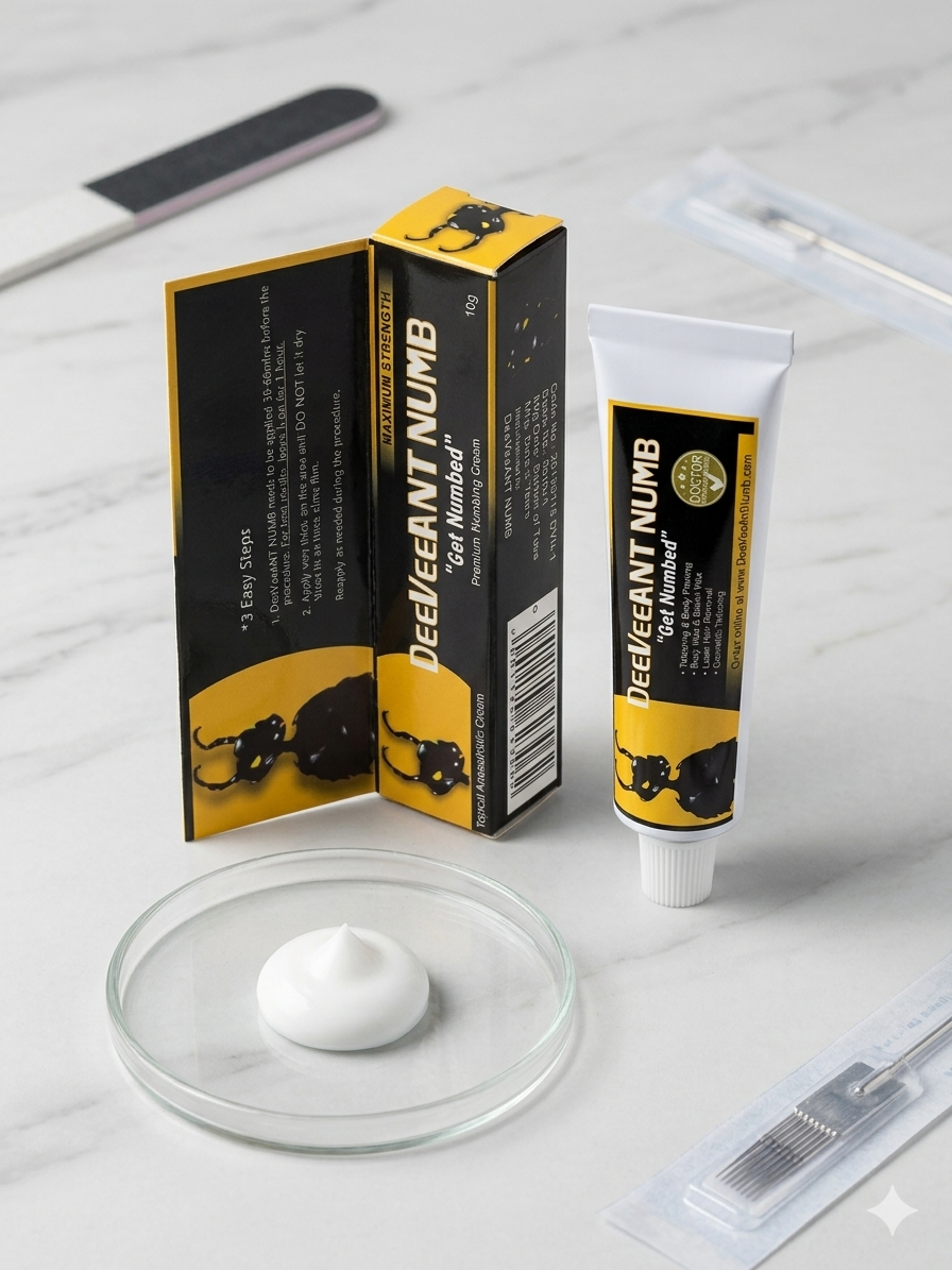 پماد بی‌حسی تخصصی DEEVEANT NUMB – مدل Premium (10 گرمی)