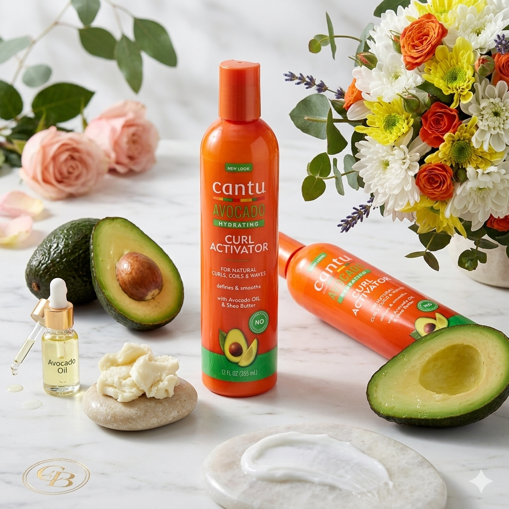 اکتیویتور فر کننده و آبرسان آووکادو کنتو Cantu Hydrating Curl Activator Avocado 355ml