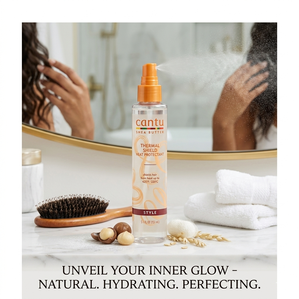اسپری محافظ حرارتی کنتو (Cantu Thermal Shield Heat Protectant)