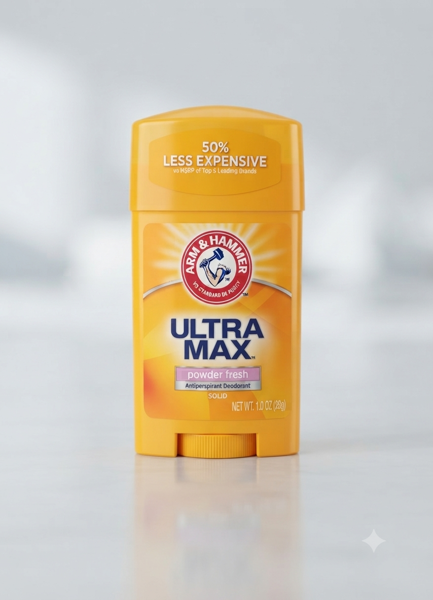 استیک ضد تعریق آرمد هامر اولترامکس پودر فرش حجم ۲۸ (Arm & Hammer Ultramax Powder Fresh)