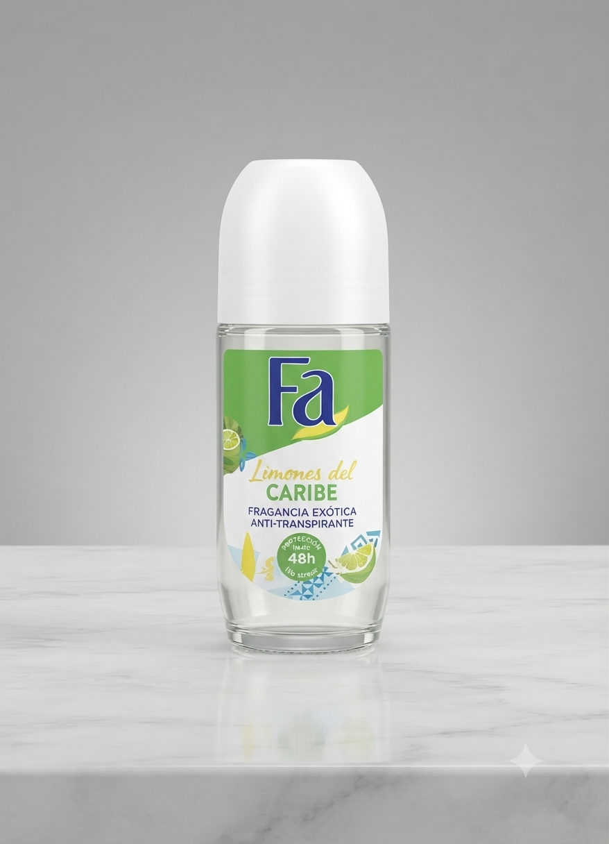 رول ضد تعریق فا مدل لیمونز دل کارائیب حجم ۵۰ (Fa Limones del Caribe 48h)