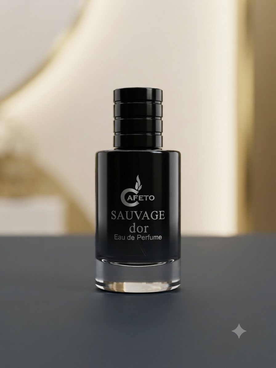 ادکلن جیبی ادوپرفیوم مردانه کافیتو مدل ساواج دیور (Cafeto Sauvage Dior Eau de Parfum 28ml)