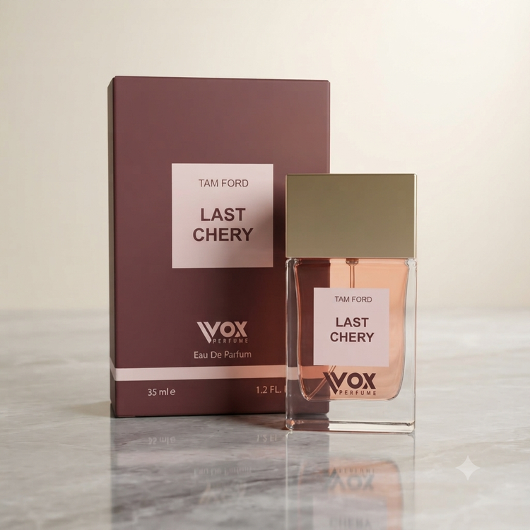 ادکلن زنانه و مردانه وکس مدل لاست چری (VOX TAM FORD LAST CHERY Eau De Parfum 35ml)