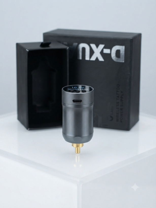 پاور شارژی تتو تتولند (D-Xuan Wireless Tattoo Power Supply)؛ منبع تغذیه بیسیم حرفهای