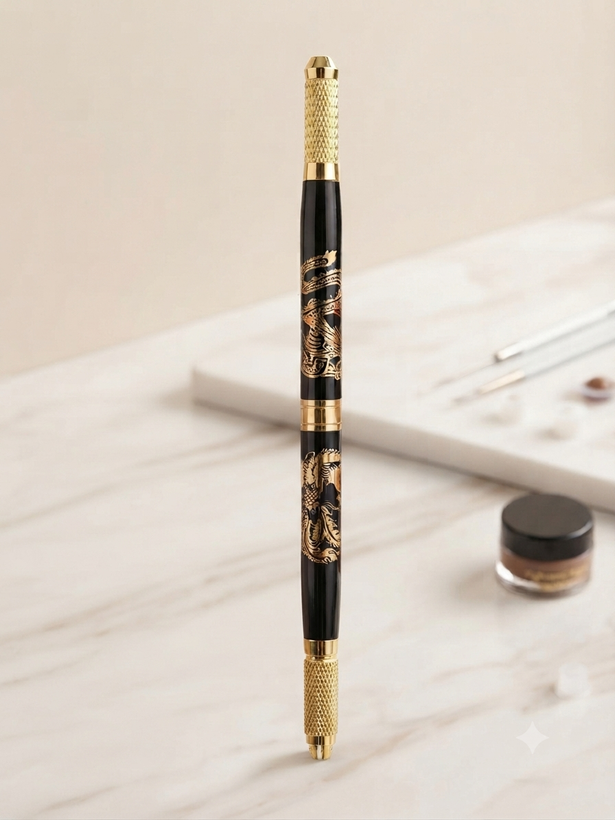 قلم میکروبلیدینگ و فیبروز دو سر (Dual-Head Microblading & Shading Pen)؛ قلم دستی تاتو صورت