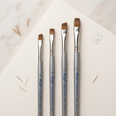 مجموعه قلمهای سر تخت کاشت ژل گراف مدل کولینسکی (Graph Kolinsky Flat Gel Brushes)؛ قلم حرفهای ناخنکاران با موی طبیعی سمور