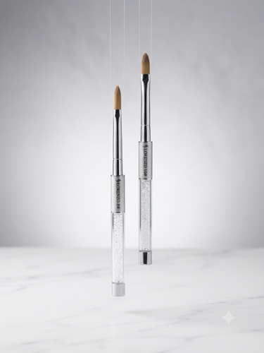 قلم کاشت پودر اکریلیک (کاشت پودر / لیکوئید) لورنزو مدل نگینی (Lorenzo Acrylic Nail Brush)