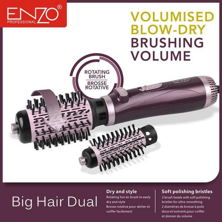 برس حرارتی و سشوار چرخشی دو کاره انزو مدل ENZO EN-747